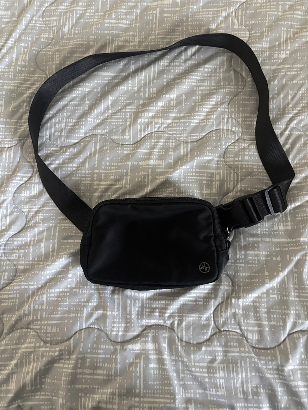 Men's Black Crossbody Sling Bag - Minimalist Carry
